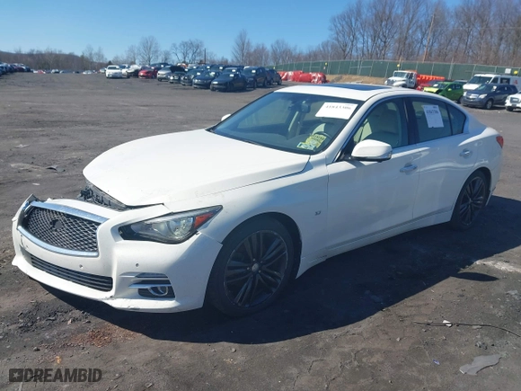 2014 Infiniti Q50 Premium with VIN JN1BV7AR1EM683751, listed as a IAAI auction lot 41843306 with 116,173 mi miles. Bid and sale history available at carsss.com. Image 17.