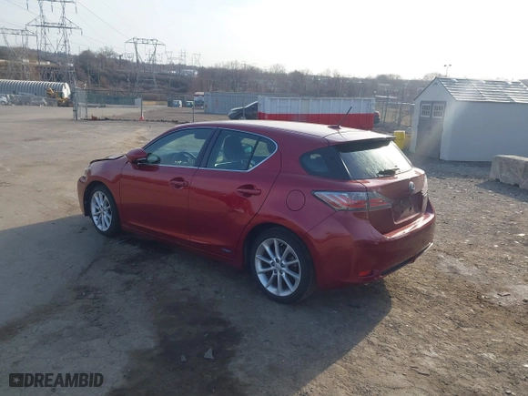 2013 Lexus CT 200h Hybrid with VIN JTHKD5BH7D2159944, listed as a IAAI auction lot 41791641 with 141,066 mi miles. Bid and sale history available at carsss.com. Image 3.
