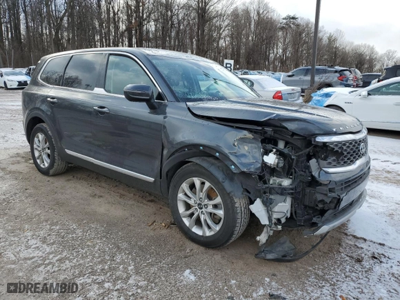 2020 Kia Telluride LX with VIN 5XYP2DHC4LG074471, listed as a Copart auction lot 86892724 with 111,991 mi miles and Salvage Title. Bid and sale history available at carsss.com. Image 4.