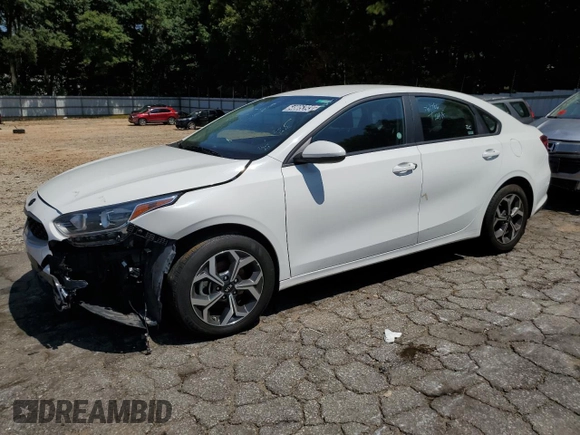 2021 Kia Forte LXS with VIN 3KPF24AD4ME349205, listed as a Copart auction lot 64805393 with 46,773 mi miles and Salvage Title. Bid and sale history available at DreamBid. Image 1.