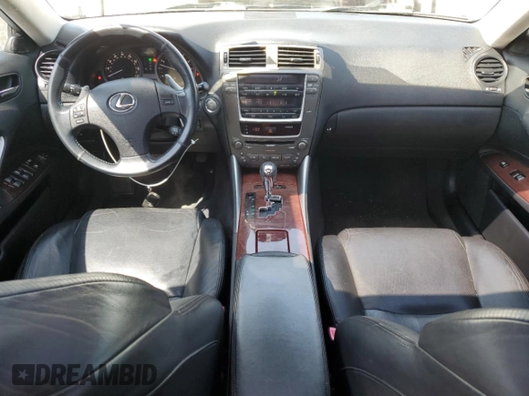 2008 Lexus IS 250 with VIN JTHCK262782023852, listed as a Copart auction lot 55658825 with 160,506 mi miles and Salvage Title. Bid and sale history available at carsss.com. Image 8.