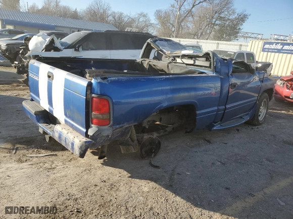 1996 Dodge Ram 1500 with VIN 1B7HC16Z6TS712642, listed as a Copart auction lot 82644224 with 101,876 mi miles and Salvage Title. Bid and sale history available at carsss.com. Image 3.
