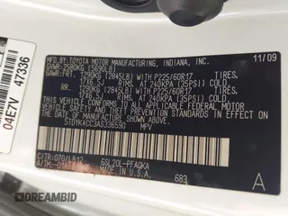 2010 Toyota Sienna XLE with VIN 5TDYK4CC3AS336590, listed as a IAAI auction lot 41798194 with 230,707 mi miles. Bid and sale history available at carsss.com. Image 9.