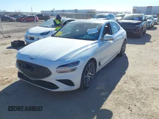 2022 Genesis G70 2.0T with VIN KMTG34TA7NU103998, listed as a IAAI auction lot 41144708 with 88,553 mi miles. Bid and sale history available at carsss.com. Image 17.