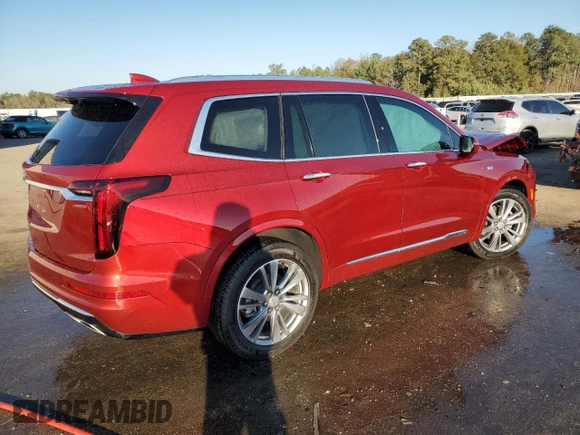 2024 Cadillac XT6 FWD Premium Luxury with VIN 1GYKPCRS6RZ708900, listed as a Copart auction lot 83399314 with 16,591 mi miles and Salvage Title. Bid and sale history available at carsss.com. Image 3.