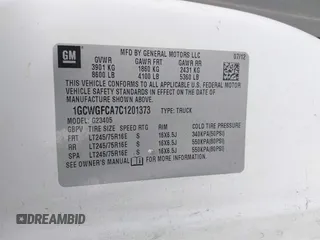 2012 Chevrolet Express Cargo z VIN 1GCWGFCA7C1201373, wystawiony jako IAAI lot #42414621 z przebiegiem 181 807 mil mil oraz . Historia ofert i sprzedaży dostępna na DreamBid. Obrazek 9.