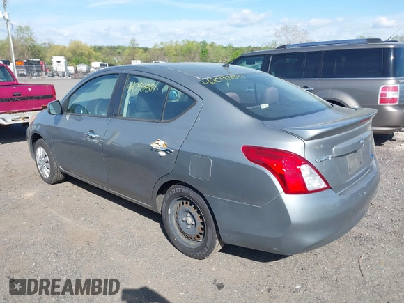 2014 Nissan Versa SV with VIN 3N1CN7AP5EL809218, listed as a IAAI auction lot 42096891 with 87,559 mi miles. Bid and sale history available at carsss.com. Image 3.