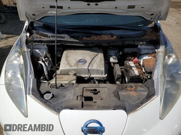 2015 Nissan LEAF SV with VIN 1N4AZ0CP4FC317702, listed as a Copart auction lot 54688805 with 80,491 mi miles and Salvage Title. Bid and sale history available at carsss.com. Image 11.