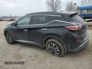 2015 Nissan Murano SV with VIN 5N1AZ2MG8FN248971, listed as a Copart auction lot 44553125 with 125,169 mi miles and Salvage title. Bid and sale history available at DreamBid. Image 2.