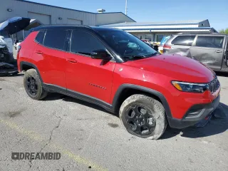 2024 Jeep Compass Trailhawk with VIN 3C4NJDDN3RT585348, listed as a Copart auction lot 53339075 with 1,355 mi miles and Salvage title. Bid and sale history available at DreamBid. Image 4.
