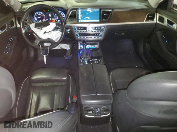 2017 Genesis G80 3.8L with VIN KMHGN4JE2HU203571, listed as a Copart auction lot 72741264 with 83,735 mi miles and Salvage Title. Bid and sale history available at carsss.com. Image 8.