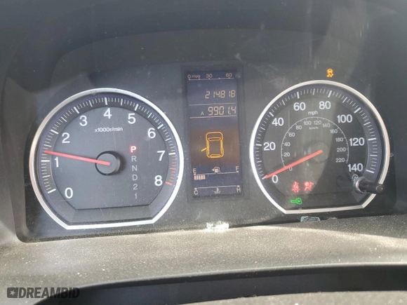 2011 Honda CR-V LX with VIN JHLRE3H3XBC014825, listed as a Copart auction lot 46179965 with 214,818 mi miles and Salvage Title. Bid and sale history available at carsss.com. Image 9.
