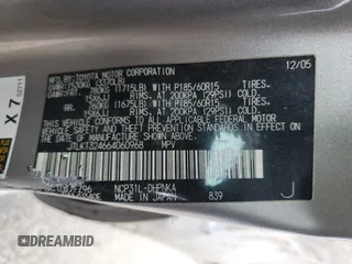 2006 Scion xB with VIN JTLKT324664060968, listed as a Copart auction lot 63115384 with Not Provided miles and Salvage Title. Bid and sale history available at carsss.com. Image 13.