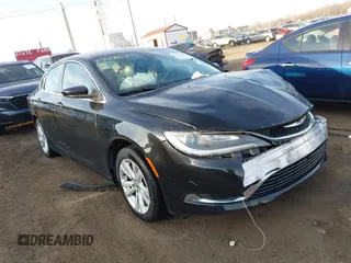 2015 Chrysler 200 Limited with VIN 1C3CCCABXFN738703, listed as a IAAI auction lot 41774214 with 222,547 mi miles. Bid and sale history available at carsss.com. Image 1.