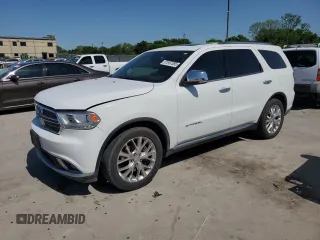 2015 Dodge Durango Citadel with VIN 1C4RDHEGXFC222407, listed as a Copart auction lot 51957385 with 115,166 mi miles and Clean title. Bid and sale history available at DreamBid. Image 1.
