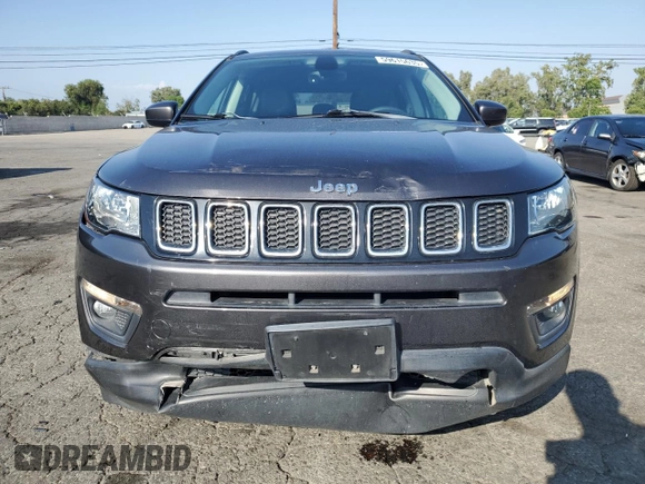 2017 Jeep Compass Latitude with VIN 3C4NJCBB0HT647547, listed as a Copart auction lot 59615635 with 53,827 mi miles and Salvage title. Bid and sale history available at DreamBid. Image 5.