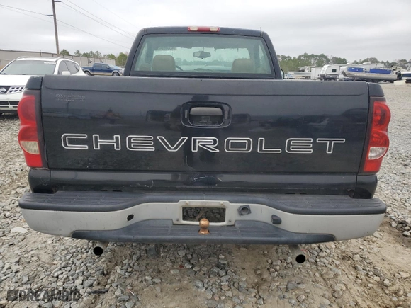 2007 Chevrolet Silverado 1500 Classic Work Truck with VIN 1GCEC14X37Z165850, listed as a Copart auction lot 43539545 with 0 mi miles and Salvage Title. Bid and sale history available at carsss.com. Image 6.