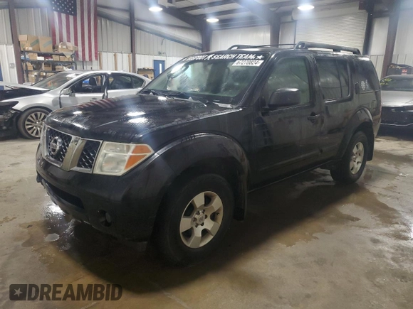 2007 Nissan Pathfinder S with VIN 5N1AR18U67C618435, listed as a Copart auction lot 67270824 with 169,498 mi miles and Salvage Title. Bid and sale history available at carsss.com. Image 1.