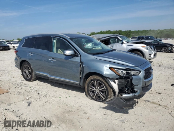 2019 Infiniti QX60 Luxe z VIN 5N1DL0MN1KC505153, wystawiony jako Copart lot #53832285 z przebiegiem 87 080 mil mil oraz Szkoda całkowita • Salvage title. Historia ofert i sprzedaży dostępna na DreamBid. Obrazek 4.