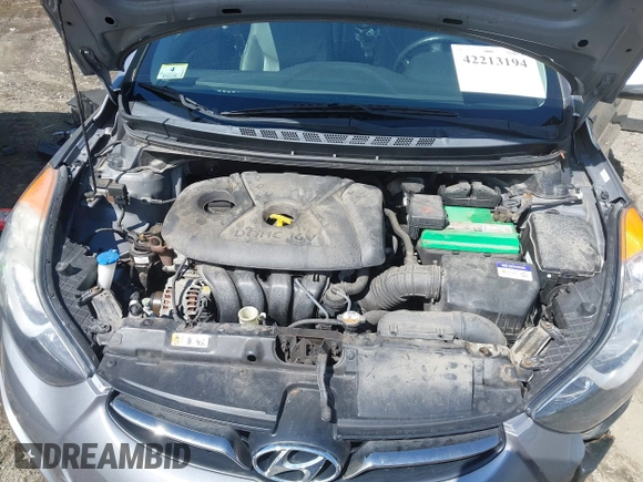 2013 Hyundai Elantra GLS with VIN KMHDH4AE8DU536524, listed as a IAAI auction lot 42213194 with 178,343 mi miles and . Bid and sale history available at DreamBid. Image 10.
