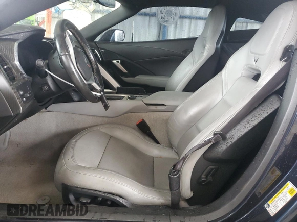2015 Chevrolet Corvette Z51 2LT with VIN 1G1YK2D70F5110227, listed as a Copart auction lot 46146135 with 52,166 mi miles and Salvage title. Bid and sale history available at DreamBid. Image 7.