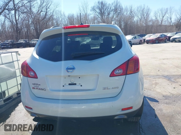 2009 Nissan Murano S with VIN JN8AZ18W59W143212, listed as a IAAI auction lot 41685041 with 163,207 mi miles and . Bid and sale history available at DreamBid. Image 16.