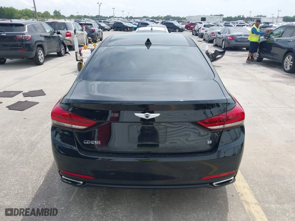 2016 Hyundai Genesis 3.8L with VIN KMHGN4JE6GU106694, listed as a IAAI auction lot 41865148 with 161,659 mi miles. Bid and sale history available at carsss.com. Image 16.