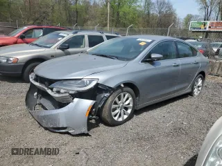 2015 Chrysler 200 C with VIN 1C3CCCCB4FN546481, listed as a Copart auction lot 53638025 with 86,406 mi miles and Salvage Title. Bid and sale history available at carsss.com. Image 1.