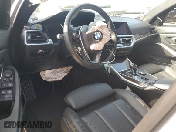 2020 BMW 3 Series 330i xDrive with VIN WBA5R7C05LFH71703, listed as a Copart auction lot 44063915 with Not Provided miles and Salvage Title. Bid and sale history available at DreamBid. Image 8.
