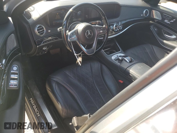 2018 Mercedes-Benz S with VIN WDDUX8AB2JA377071, listed as a Copart auction lot 79737574 with 60,854 mi miles and Salvage Title. Bid and sale history available at DreamBid. Image 8.