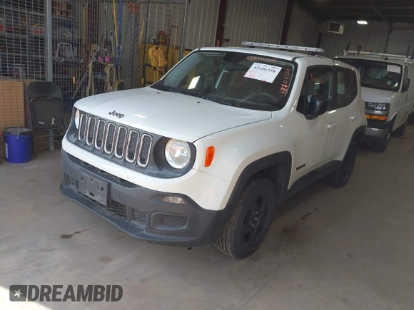 2017 Jeep Renegade Sport with VIN ZACCJBAB6HPE76894, listed as a IAAI auction lot 42106358 with 61,873 mi miles and . Bid and sale history available at carsss.com. Image 17.