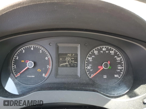 2014 Volkswagen Jetta S with VIN 3VW2K7AJ3EM227817, listed as a Copart auction lot 61415465 with 121,248 mi miles and Salvage title. Bid and sale history available at DreamBid. Image 9.