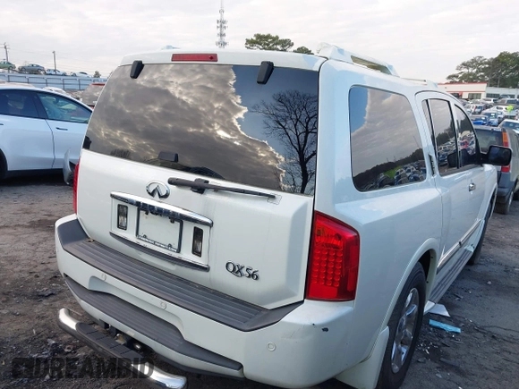 2007 Infiniti QX56 with VIN 5N3AA08C07N802516, listed as a IAAI auction lot 41487865 with 151,437 mi miles. Bid and sale history available at carsss.com. Image 4.