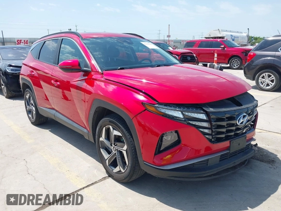 2023 Hyundai Tucson SEL with VIN 5NMJFCAE9PH224327, listed as a IAAI auction lot 42199313 with 31,999 mi miles and . Bid and sale history available at DreamBid. Image 1.