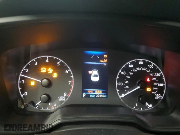 2024 Toyota Corolla LE with VIN 5YFB4MDE5RP162199, listed as a Copart auction lot 55276125 with 22,440 mi miles and Clean Title. Bid and sale history available at DreamBid. Image 9.