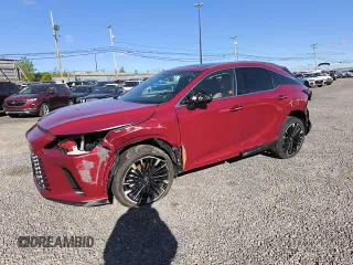 2024 Lexus RX 350 z VIN 2T2BAMCA9RC079250, wystawiony jako Copart lot #57477835 z przebiegiem 174 mil mil oraz Szkody całkowita. Historia ofert i sprzedaży dostępna na DreamBid. Obrazek 1.