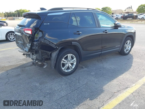 2022 GMC Terrain SLE with VIN 3GKALMEV9NL123172, listed as a IAAI auction lot 41674922 with 25,671 mi miles. Bid and sale history available at carsss.com. Image 4.