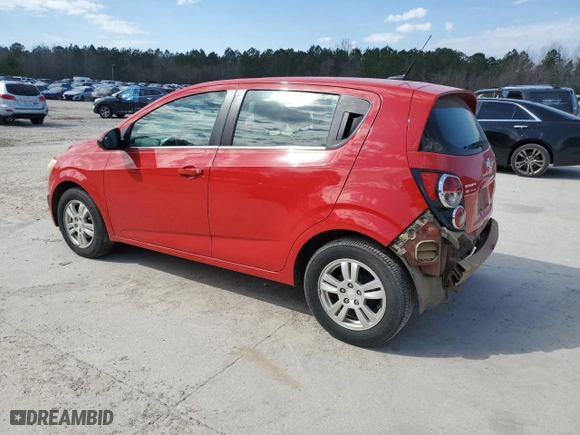 2013 Chevrolet Sonic LT with VIN 1G1JC6SH8D4196861, listed as a Copart auction lot 47163945 with 122,461 mi miles and Salvage Title. Bid and sale history available at carsss.com. Image 2.