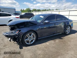 2016 Audi A6 Premium Plus with VIN WAUGFAFC5GN179263, listed as a Copart auction lot 57279725 with 57,568 mi miles and Salvage title. Bid and sale history available at DreamBid. Image 1.