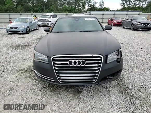 2012 Audi A8 с VIN WAURVAFD4CN017834, выставлен на аукционе Copart как лот 56951795 с пробегом 154 564 миль миль и Списание • Salvage title. История ставок и продаж доступна на DreamBid. Изображение 13.