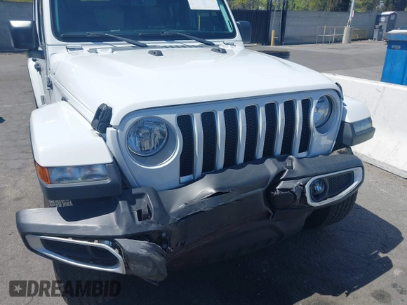 2019 Jeep Wrangler Unlimited Sahara with VIN 1C4HJXENXKW684942, listed as a IAAI auction lot 42021869 with 55,137 mi miles and . Bid and sale history available at DreamBid. Image 6.