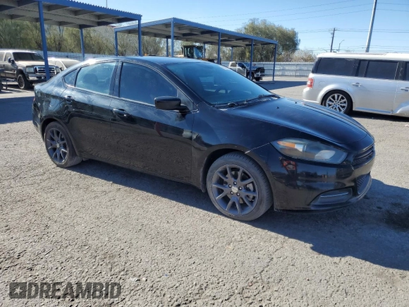 2016 Dodge Dart SE with VIN 1C3CDFAA2GD555437, listed as a Copart auction lot 83591314 with 131,973 mi miles and Salvage Title. Bid and sale history available at carsss.com. Image 4.