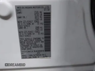 2018 Nissan Rogue SV z VIN 5N1AT2MV5JC840994, wystawiony jako IAAI lot #42145045 z przebiegiem 75 238 mil mil oraz . Historia ofert i sprzedaży dostępna na DreamBid. Obrazek 9.