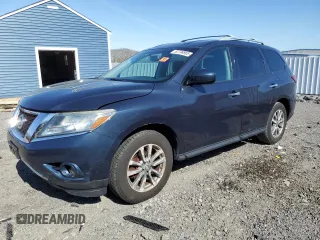 2016 Nissan Pathfinder Platinum with VIN 5N1AR2MM6GC622335, listed as a Copart auction lot 52738865 with 84,249 mi miles and Salvage Title. Bid and sale history available at carsss.com. Image 1.
