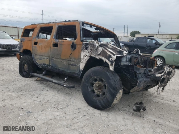 2008 Hummer H2 SUV with VIN 5GRGN23838H103079, listed as a Copart auction lot 63880494 with 0 mi miles and Non Repairable. Bid and sale history available at carsss.com. Image 4.