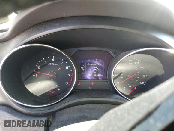 2017 Kia Sedona LX with VIN KNDMB5C12H6283197, listed as a Copart auction lot 53257325 with 140,440 mi miles and Salvage Title. Bid and sale history available at DreamBid. Image 9.