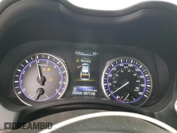 2015 Infiniti Q50 Premium with VIN JN1BV7AP6FM353667, listed as a Copart auction lot 62381025 with 119,482 mi miles and Salvage title. Bid and sale history available at DreamBid. Image 9.