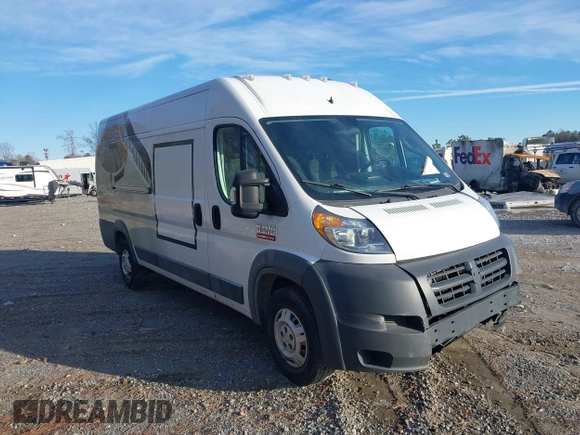 2018 Ram ProMaster Cargo with VIN 3C6URVJG3JE150894, listed as a IAAI auction lot 41256857 with 82,012 mi miles. Bid and sale history available at carsss.com. Image 1.