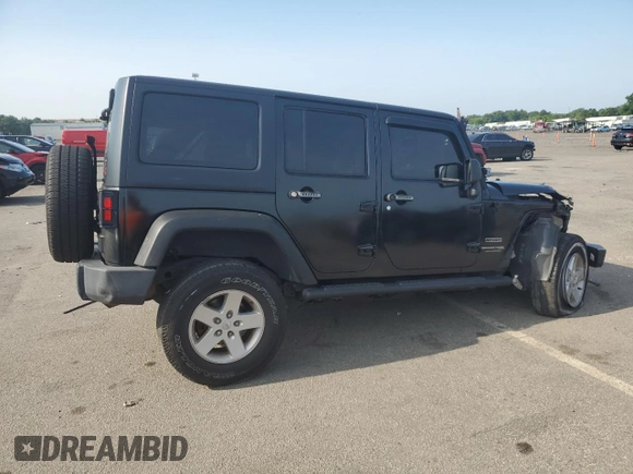 2018 Jeep Wrangler JK Unlimited Sport S with VIN 1C4BJWDG0JL811667, listed as a Copart auction lot 63179784 with 81,860 mi miles and Salvage Title. Bid and sale history available at carsss.com. Image 3.