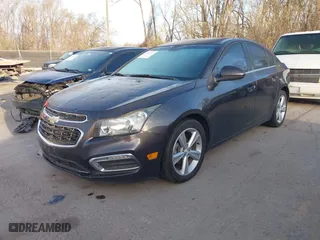 2015 Chevrolet Cruze LT with VIN 1G1PE5SB5F7190947, listed as a IAAI auction lot 41864743 with 175,329 mi miles. Bid and sale history available at carsss.com. Image 2.